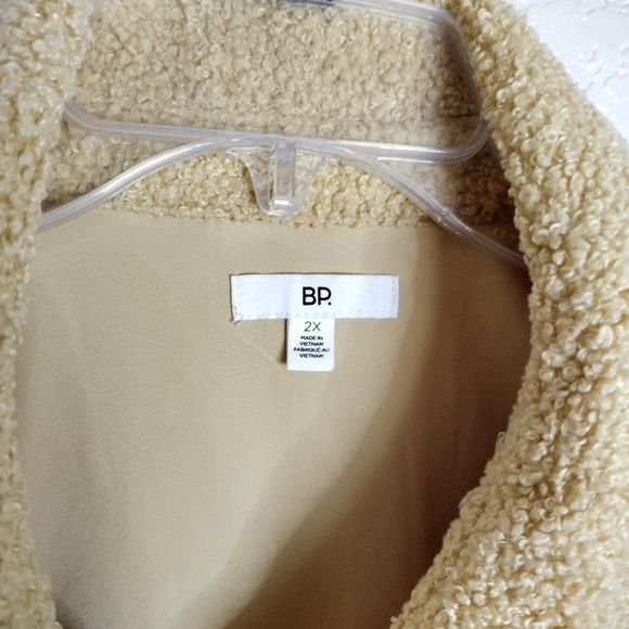 Nordstrom BP. Textured TEDDY Bear Shirt Jacket sz 2X - Picture 6 of 9